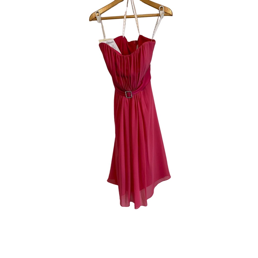B2 Jasmine strapless, formal, knee length, chiffon dress. Size 12.